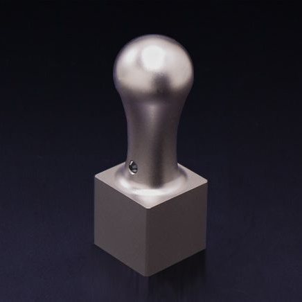 チタン印鑑/角印  ブラストチタン 21.0mm（寸胴タイプ）