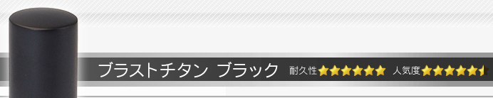 会社実印 ブラストチタンブラック
