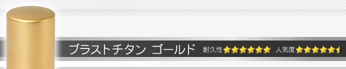 会社実印 ブラストチタン ゴールド